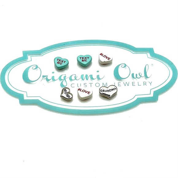 Origami Owl Authentic Silver Charms 6 Charms Bundle - Picture 1 of 2